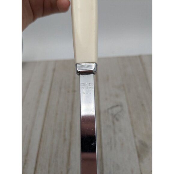 Vintage Androck Heart Handle Stainless Steel Meat Fork 12" - Picture 7 of 8